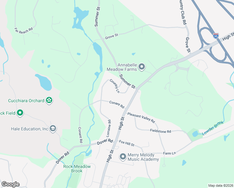 map of restaurants, bars, coffee shops, grocery stores, and more near 14 Sunset Road in Westwood