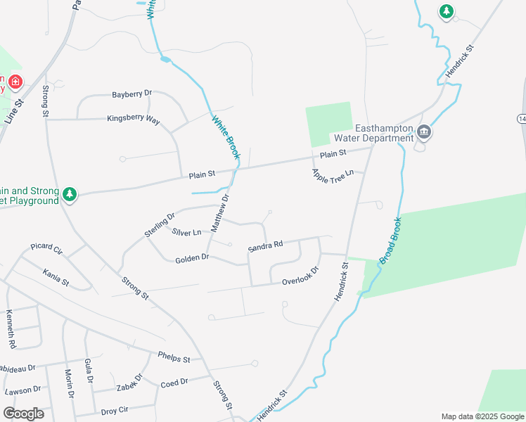map of restaurants, bars, coffee shops, grocery stores, and more near 3 Wellington Circle in Easthampton