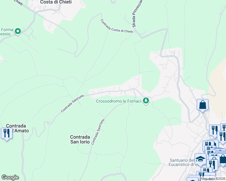 map of restaurants, bars, coffee shops, grocery stores, and more near 20 Contrada Sant'Iorio in Lanciano