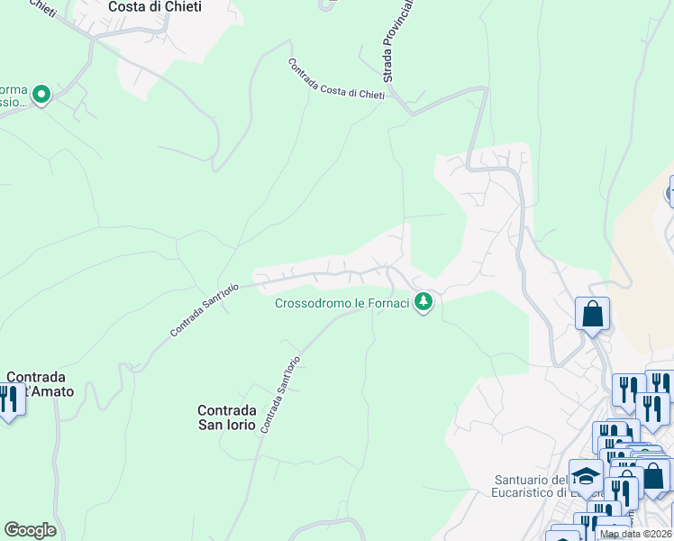 map of restaurants, bars, coffee shops, grocery stores, and more near 20 Contrada Sant'Iorio in Lanciano