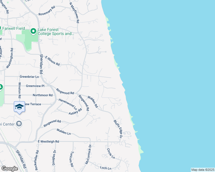 map of restaurants, bars, coffee shops, grocery stores, and more near 60 Stone Gate Road in Lake Forest