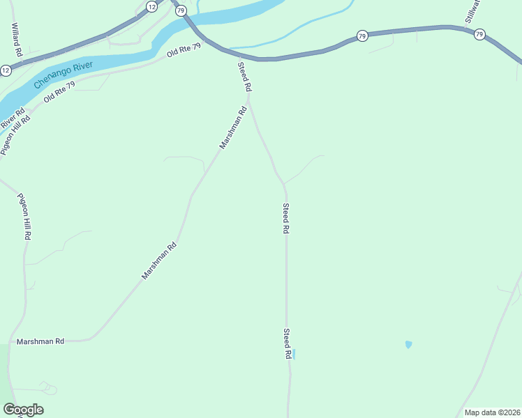 map of restaurants, bars, coffee shops, grocery stores, and more near 120 Steed Road in Chenango Forks