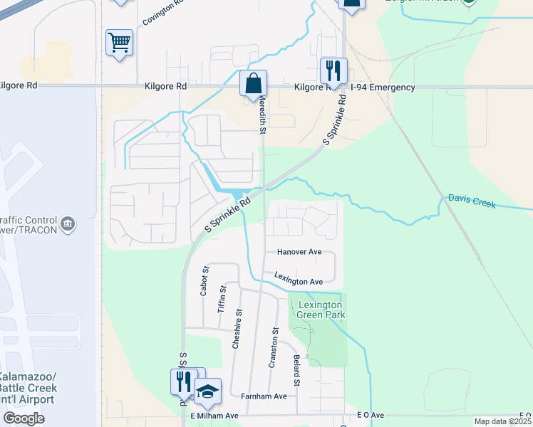 map of restaurants, bars, coffee shops, grocery stores, and more near in Portage