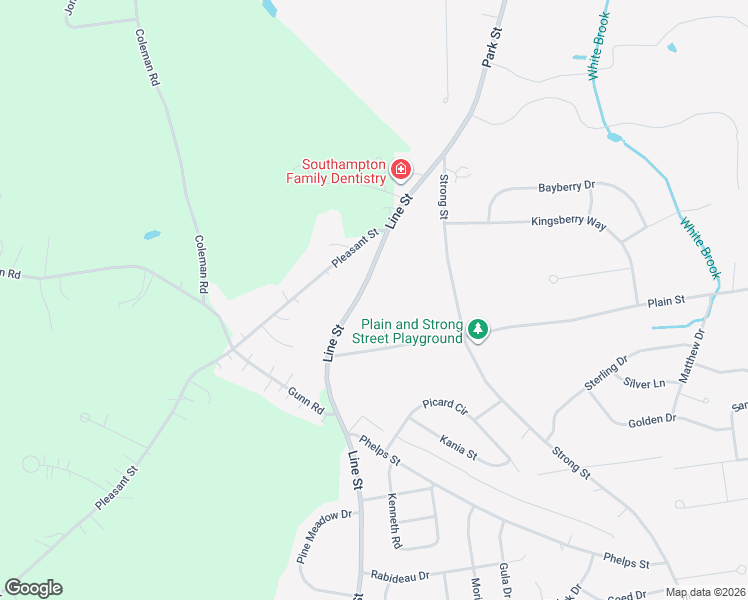 map of restaurants, bars, coffee shops, grocery stores, and more near 44 Line Street in Easthampton