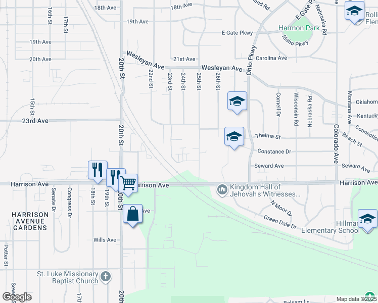 map of restaurants, bars, coffee shops, grocery stores, and more near 2812 Rudeen Close in Rockford