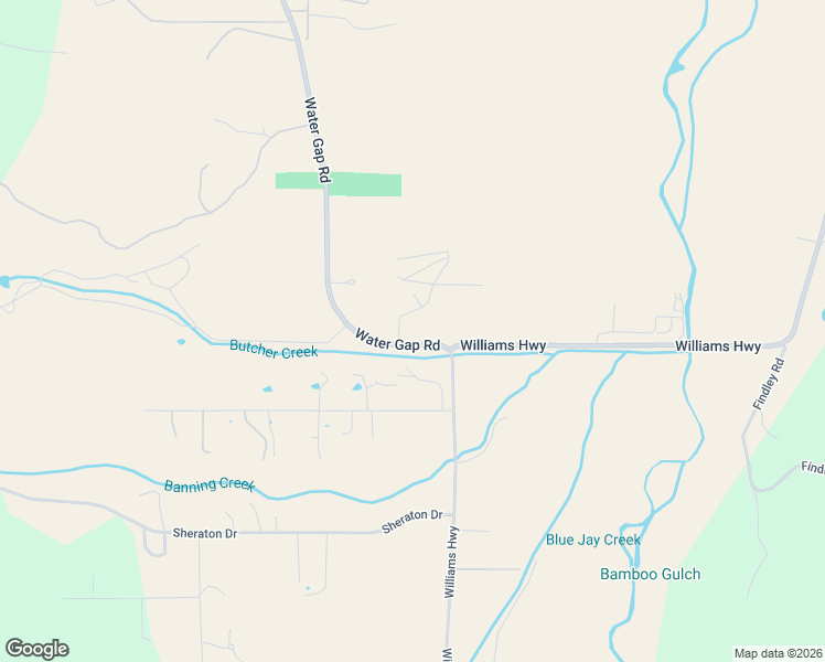 map of restaurants, bars, coffee shops, grocery stores, and more near 17275 Watergap Road in Williams