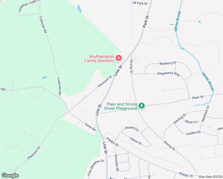 map of restaurants, bars, coffee shops, grocery stores, and more near 44 Line Street in Easthampton