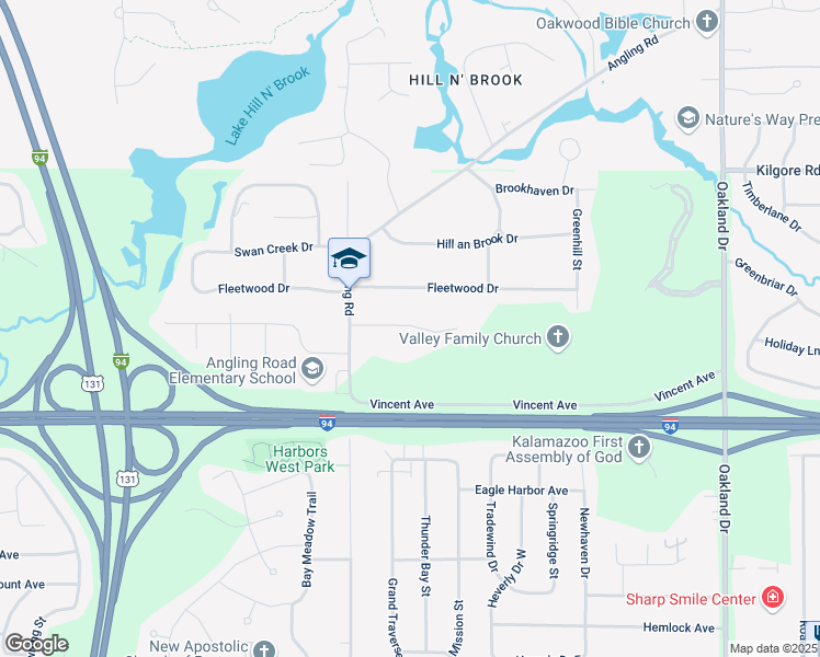 map of restaurants, bars, coffee shops, grocery stores, and more near 3093 Bryn Mawr Drive in Portage