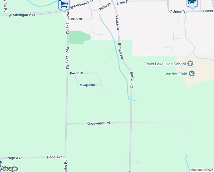 map of restaurants, bars, coffee shops, grocery stores, and more near 10568 Keane Drive in Jackson County