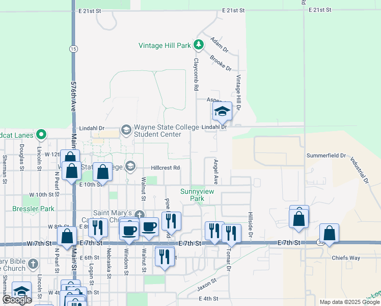 map of restaurants, bars, coffee shops, grocery stores, and more near 1223 Providence Road in Wayne