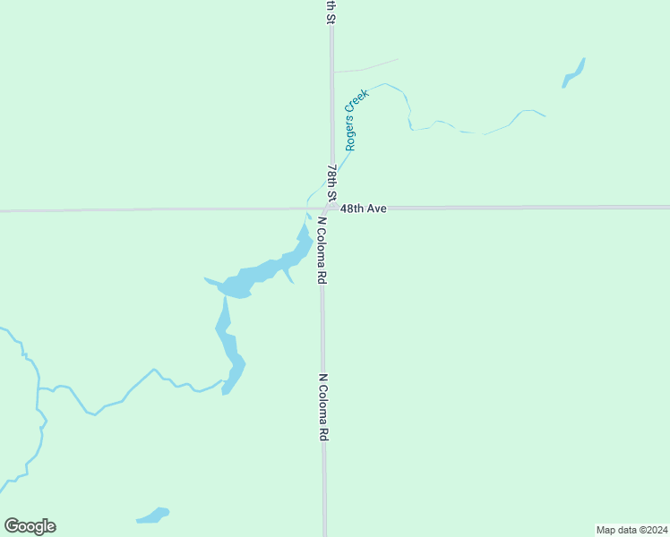 map of restaurants, bars, coffee shops, grocery stores, and more near 7165 North Coloma Road in Coloma