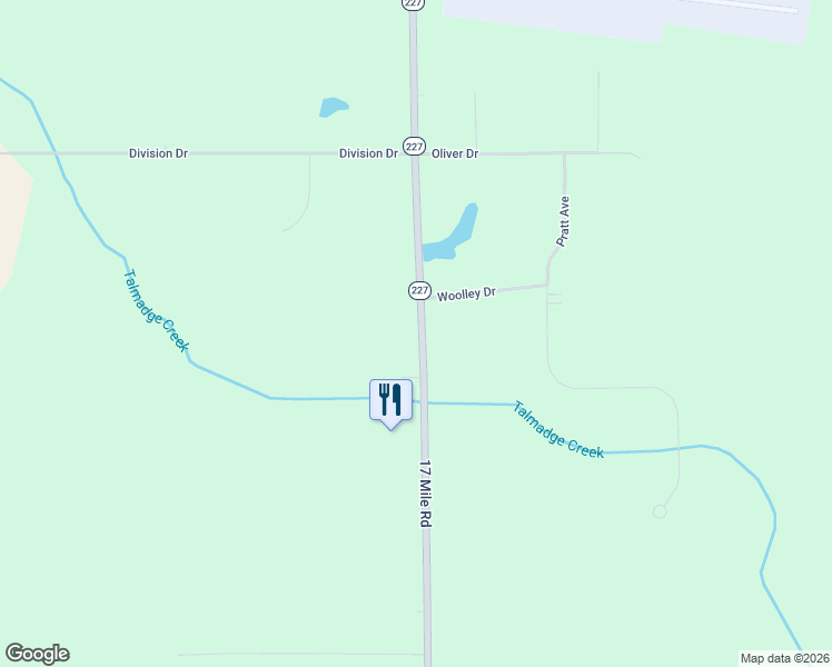 map of restaurants, bars, coffee shops, grocery stores, and more near 11548-11698 17 Mile Road in Marshall