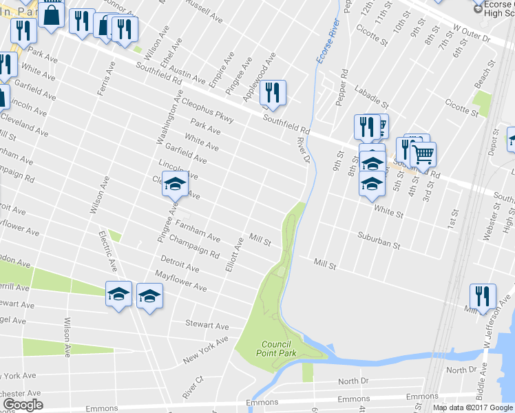 map of restaurants, bars, coffee shops, grocery stores, and more near 483 Lincoln Avenue in Lincoln Park