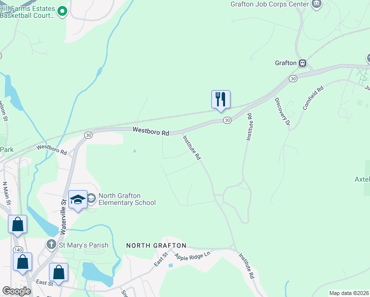 map of restaurants, bars, coffee shops, grocery stores, and more near in 