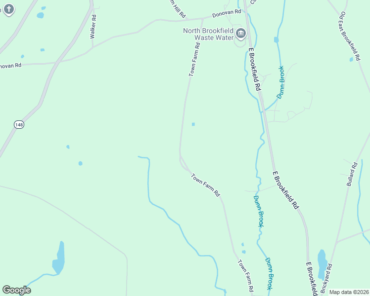 map of restaurants, bars, coffee shops, grocery stores, and more near 34 Town Farm Road in North Brookfield