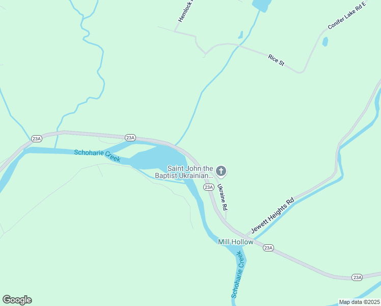 map of restaurants, bars, coffee shops, grocery stores, and more near 10413 New York 23A in Hunter