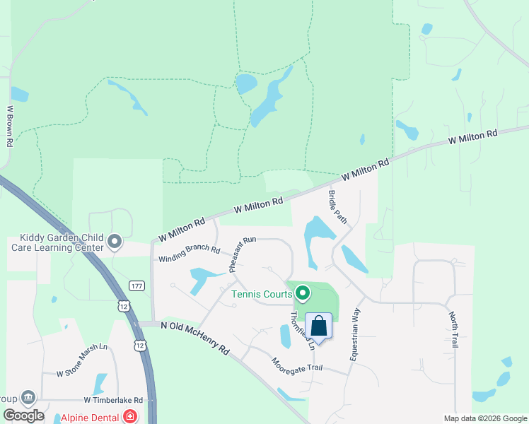 map of restaurants, bars, coffee shops, grocery stores, and more near 24148 West Milton Road in Wauconda