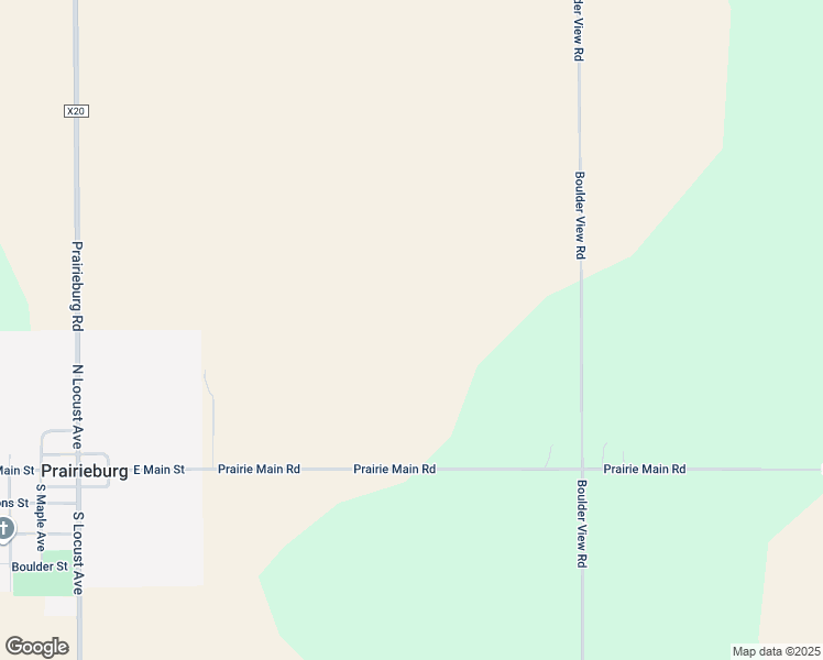 map of restaurants, bars, coffee shops, grocery stores, and more near in Prairieburg