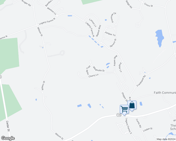 map of restaurants, bars, coffee shops, grocery stores, and more near 8 Holly Trl in Hopkinton