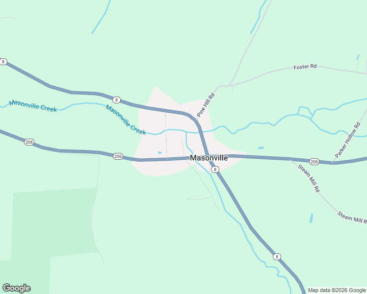 map of restaurants, bars, coffee shops, grocery stores, and more near Butts Trailer Park Lane in Delaware County
