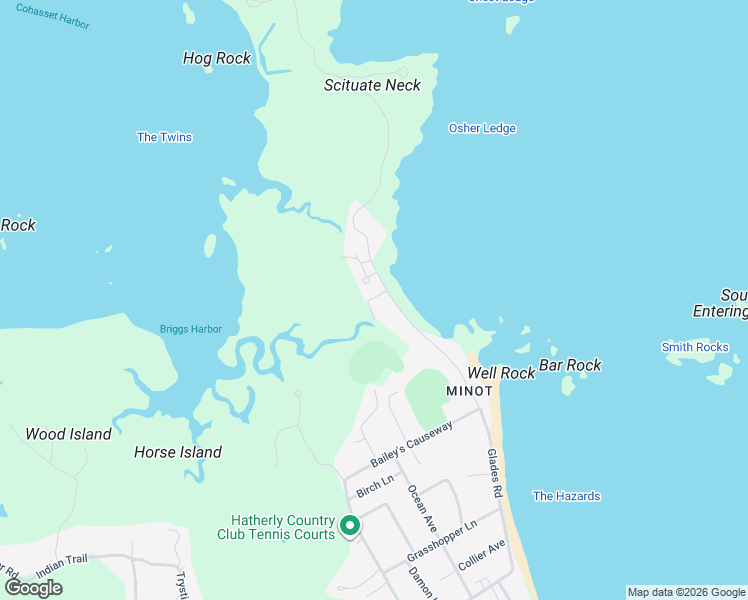 map of restaurants, bars, coffee shops, grocery stores, and more near 137 Glades Road in Scituate