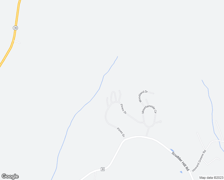 map of restaurants, bars, coffee shops, grocery stores, and more near 270 Pines Drive in Roxbury