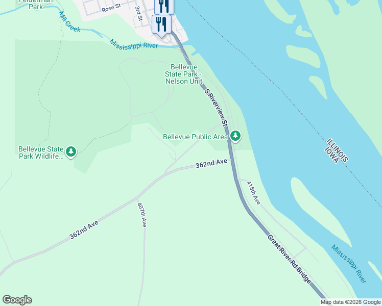 map of restaurants, bars, coffee shops, grocery stores, and more near 41000-41274 243rd Street in Bellevue