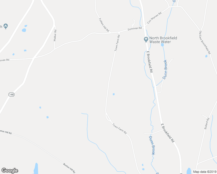 map of restaurants, bars, coffee shops, grocery stores, and more near 34 Town Farm Road in North Brookfield