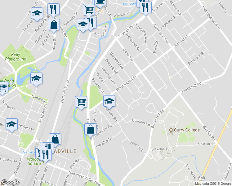 map of restaurants, bars, coffee shops, grocery stores, and more near 122 Washington Street in Boston