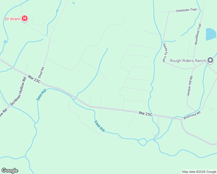 map of restaurants, bars, coffee shops, grocery stores, and more near 100 Wilderness Dr Exd in East Jewett