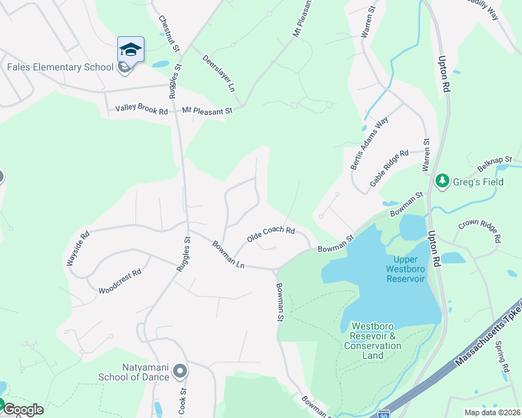 map of restaurants, bars, coffee shops, grocery stores, and more near 9 Olde Meetinghouse Road in Westborough