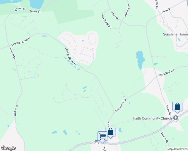 map of restaurants, bars, coffee shops, grocery stores, and more near 7 Aspen Way in Hopkinton