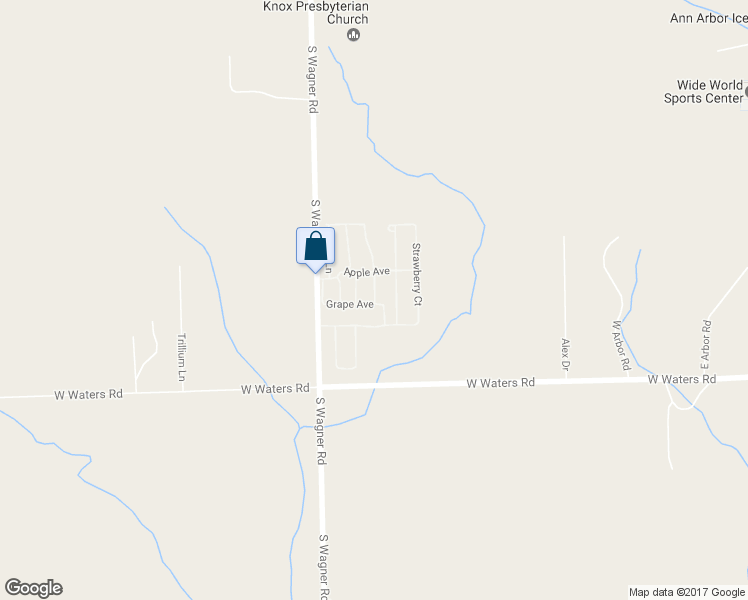 map of restaurants, bars, coffee shops, grocery stores, and more near 2835 South Wagner Road in Ann Arbor