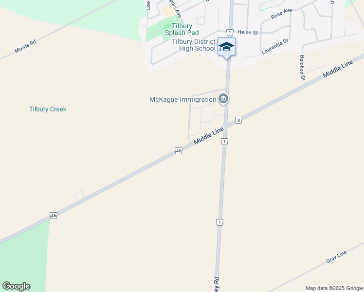 map of restaurants, bars, coffee shops, grocery stores, and more near 200 Middle Road in Lakeshore