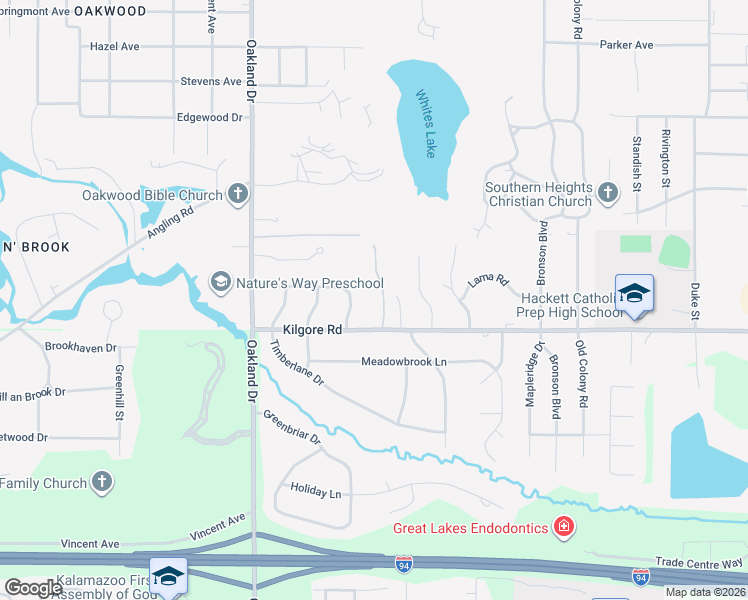 map of restaurants, bars, coffee shops, grocery stores, and more near 1826 Skyler Drive in Kalamazoo