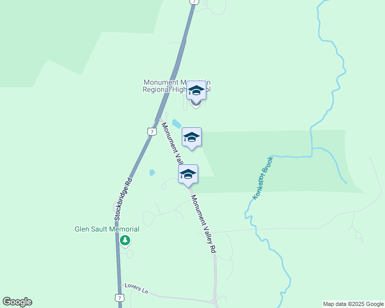 map of restaurants, bars, coffee shops, grocery stores, and more near 318 Monument Valley Road in Great Barrington