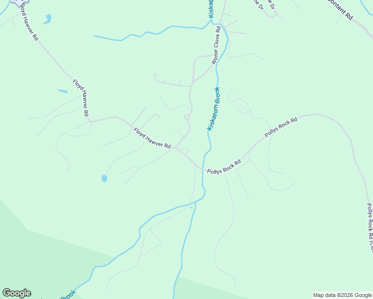 map of restaurants, bars, coffee shops, grocery stores, and more near 403 Winter Clove Road in Round Top
