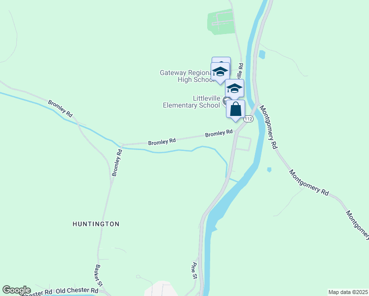 map of restaurants, bars, coffee shops, grocery stores, and more near 12 Bromley Road in Huntington