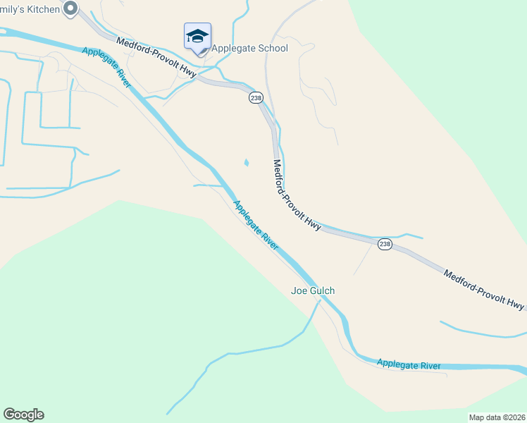 map of restaurants, bars, coffee shops, grocery stores, and more near 13617 Oregon 238 in Jacksonville