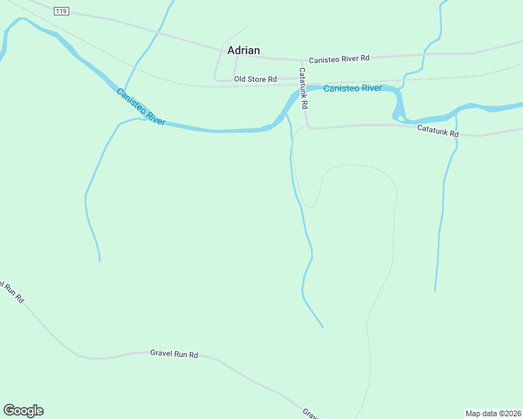 map of restaurants, bars, coffee shops, grocery stores, and more near 3596 Catatunk Road in Canisteo