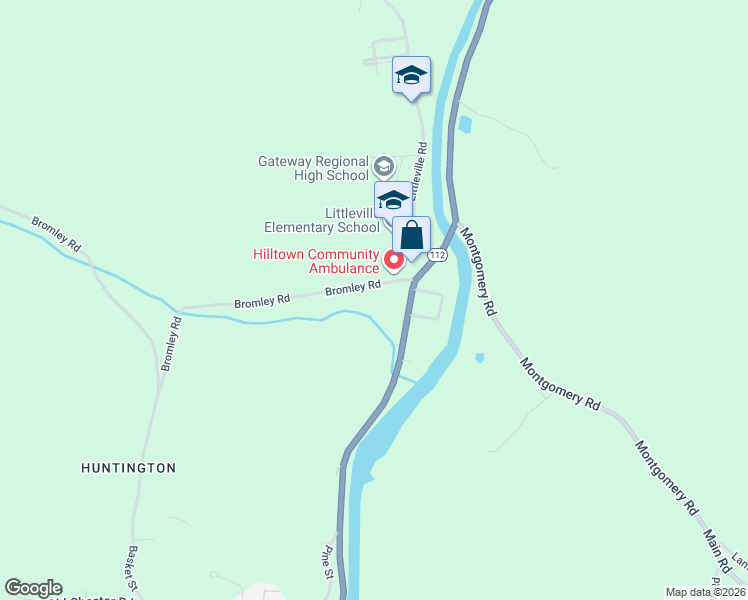 map of restaurants, bars, coffee shops, grocery stores, and more near 2-32 Bromley Rd in Huntington