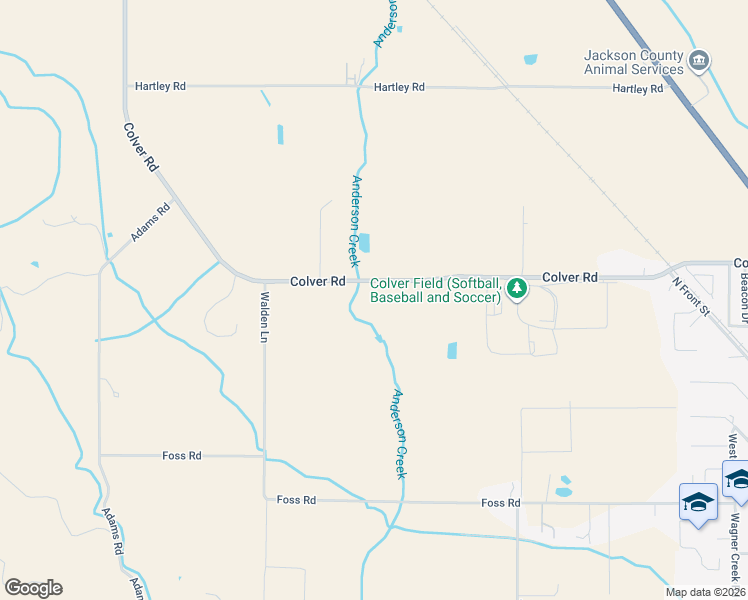 map of restaurants, bars, coffee shops, grocery stores, and more near 5828 Colver Road in Talent