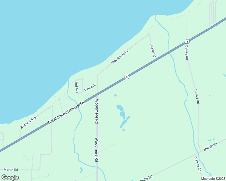 map of restaurants, bars, coffee shops, grocery stores, and more near 11601-11799 East Lake Road in North East