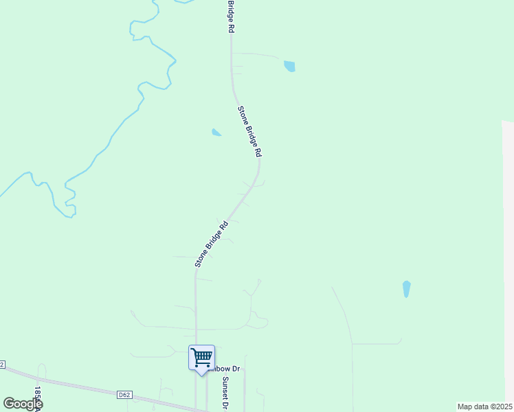 map of restaurants, bars, coffee shops, grocery stores, and more near 21740-21810 Stone Bridge Road in Monticello