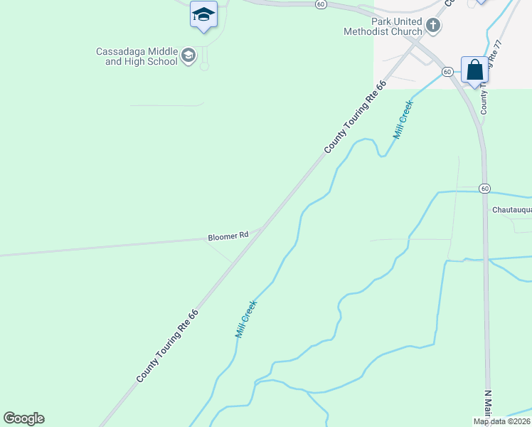 map of restaurants, bars, coffee shops, grocery stores, and more near 5719 Sinclair Drive in Sinclairville