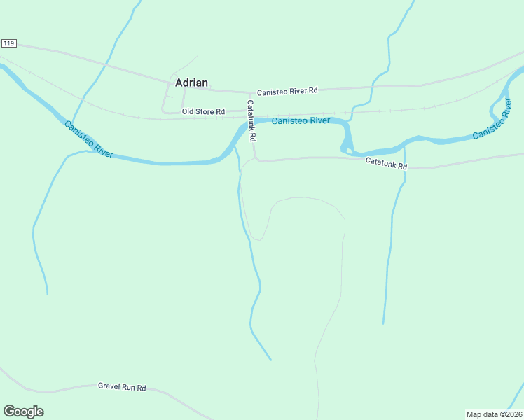 map of restaurants, bars, coffee shops, grocery stores, and more near 3596 Catatunk Road in Canisteo