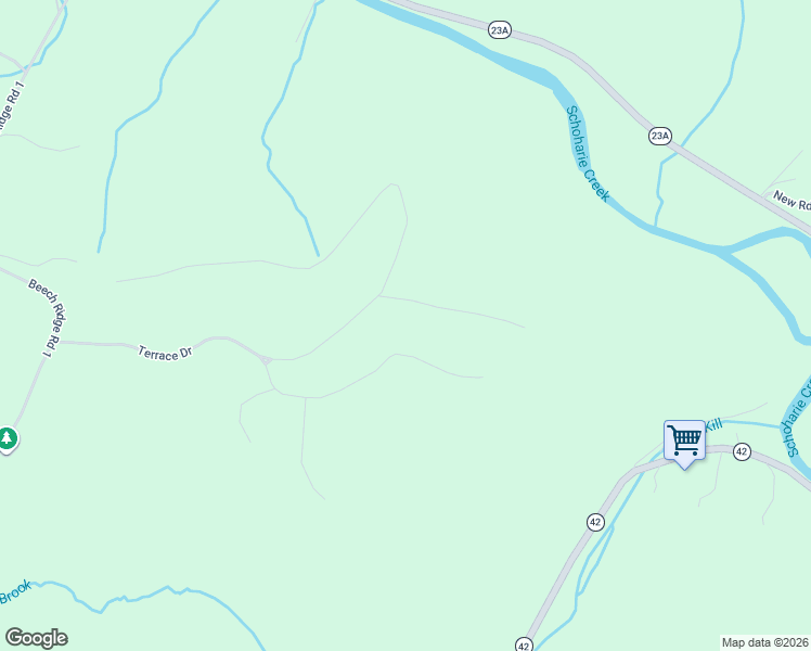 map of restaurants, bars, coffee shops, grocery stores, and more near 321 Terrace Drive in Prattsville
