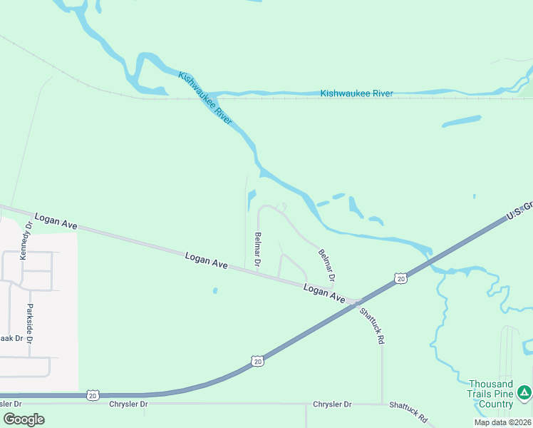 map of restaurants, bars, coffee shops, grocery stores, and more near 7601 Belmar Drive in Belvidere