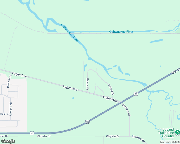 map of restaurants, bars, coffee shops, grocery stores, and more near 7601 Belmar Drive in Belvidere