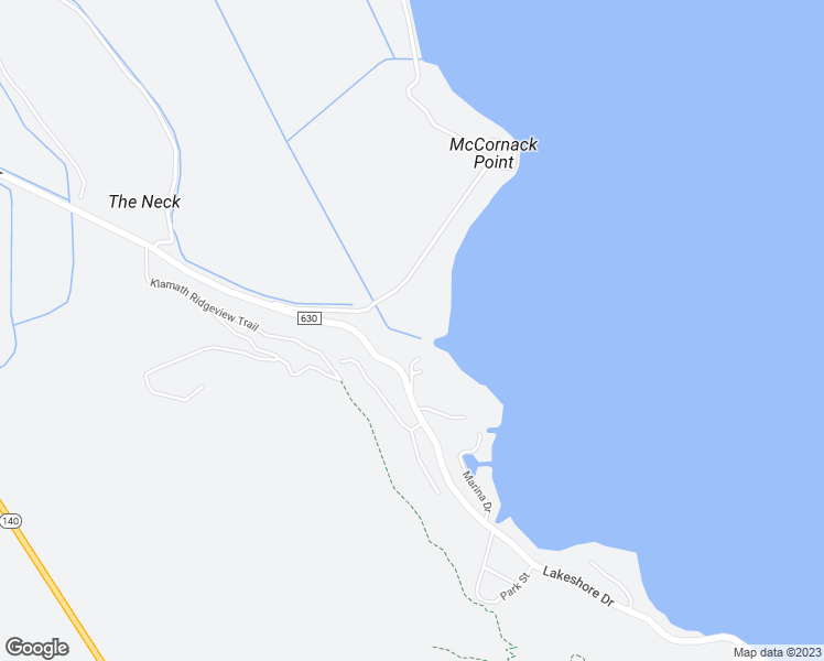 map of restaurants, bars, coffee shops, grocery stores, and more near 2564 Lakeshore Drive in Klamath Falls